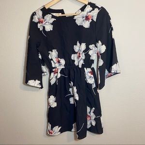 black floral dress